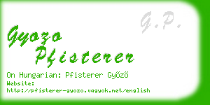 gyozo pfisterer business card