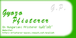 gyozo pfisterer business card